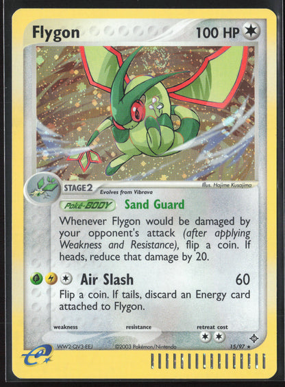 Dragon #15/97 Flygon 21829-Holo-Swirl