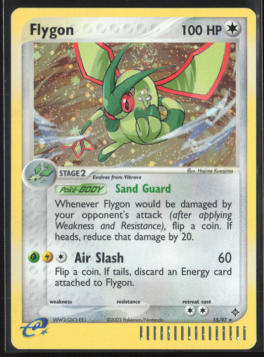 Dragon #15/97 Flygon 21829-Holo-Swirl