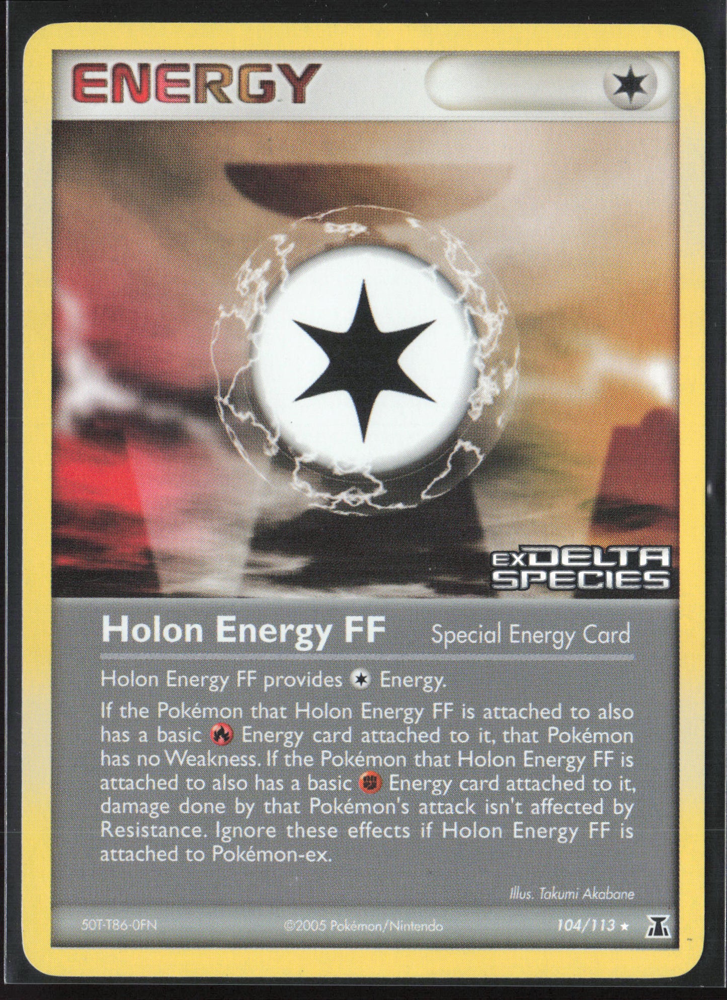 Delta Species #104/113 Holon Energy FF 21833-Stamped-Holo