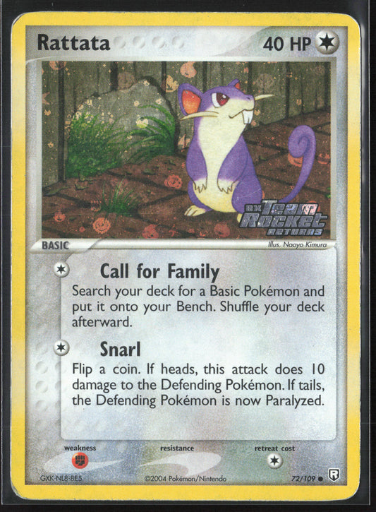 Team Rocket Returns #72/109 Rattata 21834-Stamped-Holo