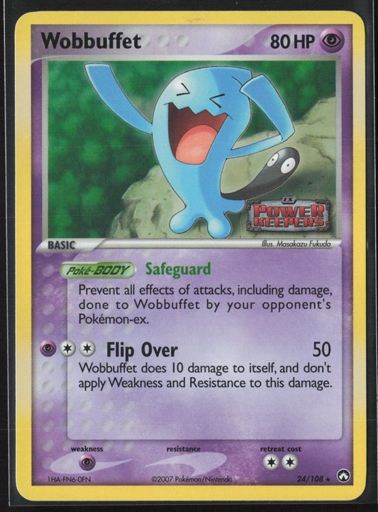 Power Keepers #24/108 Wobbuffet 21836-Stamped-Holo
