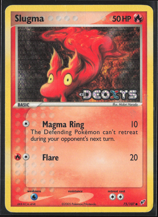 Deoxys #75/107 Slugma 21844-Stamped-Holo