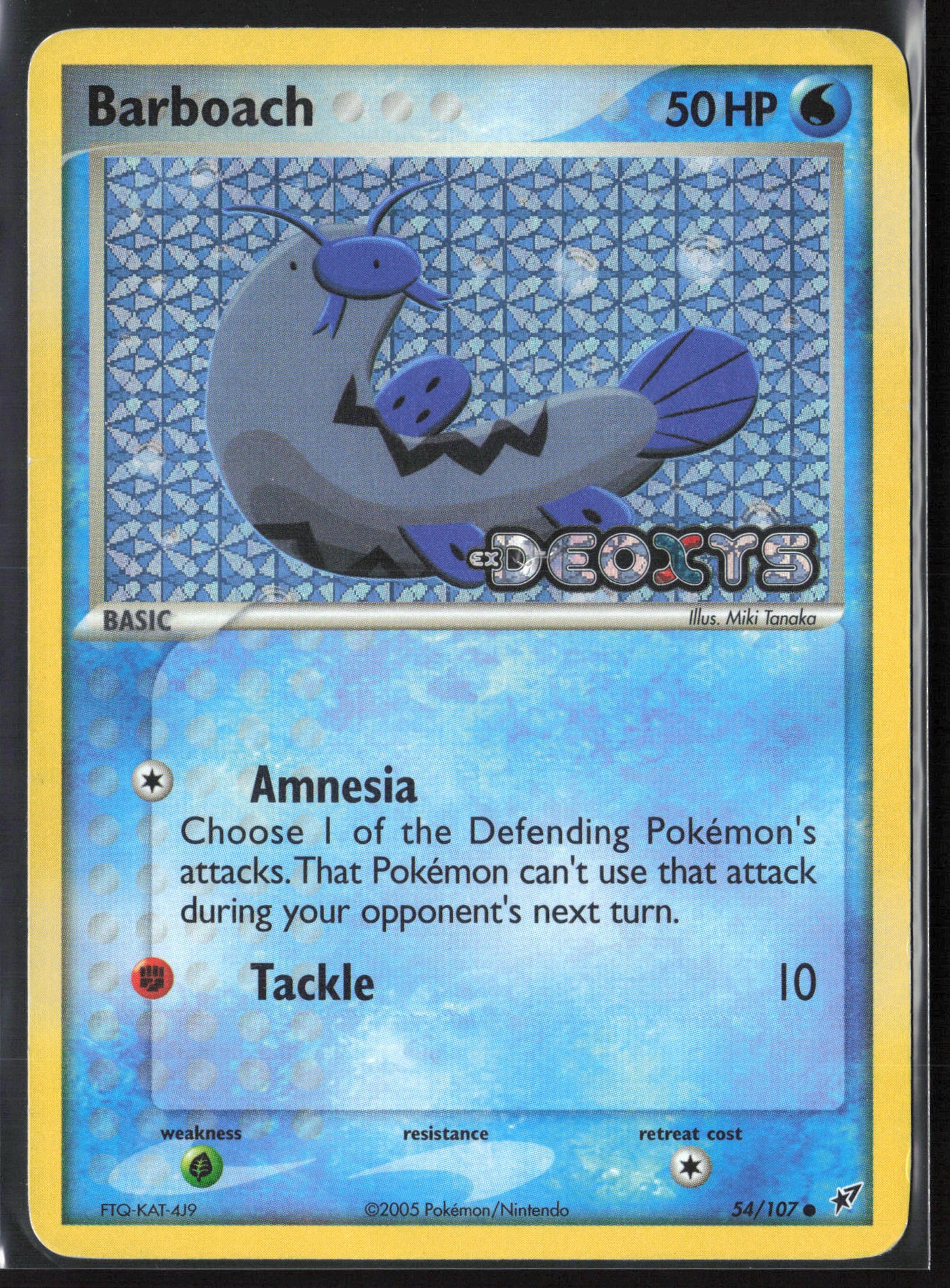 Deoxys #54/107 Barboach 21853-Stamped-Holo-HP+