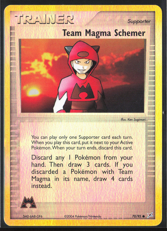 Team Magma vs Team Aqua #70/95 Team Magma Schemer 21861-Reverse Holo