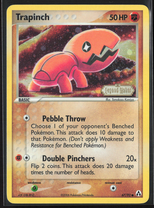 Legend Maker #67/92 Trapinch 21862-Stamped-Holo
