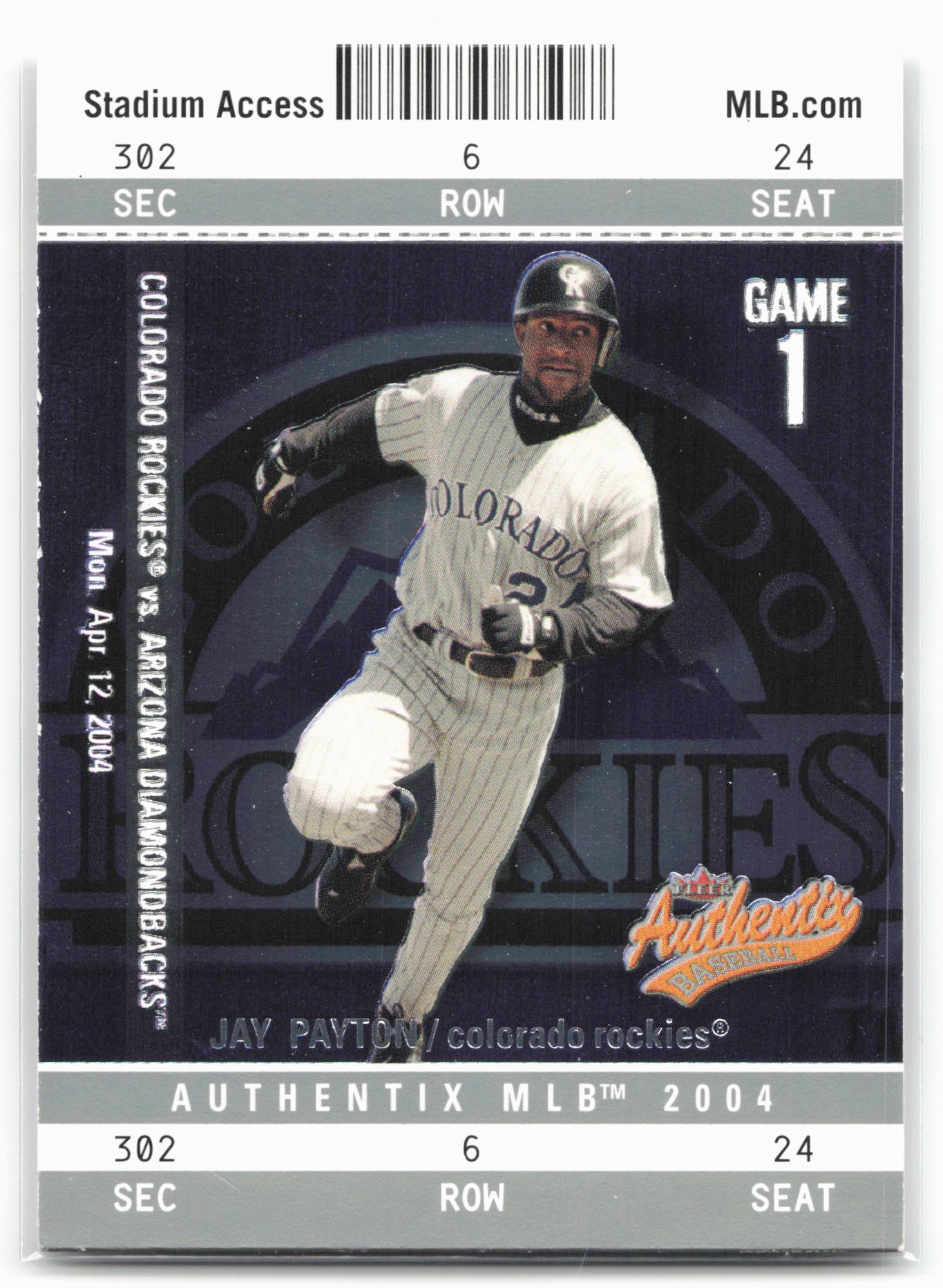 2004 Fleer Authentix #43 Jay Payton