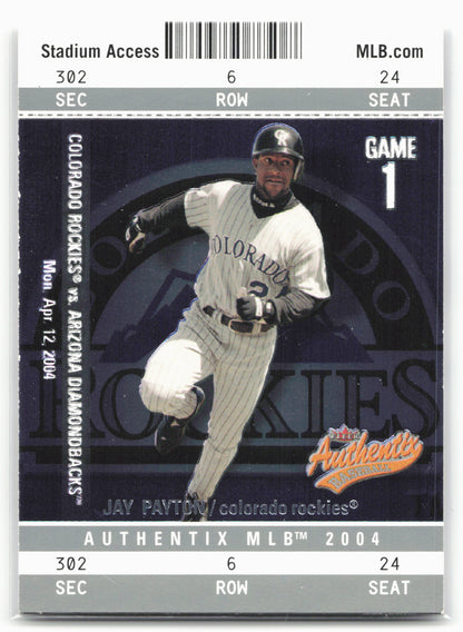 2004 Fleer Authentix #43 Jay Payton