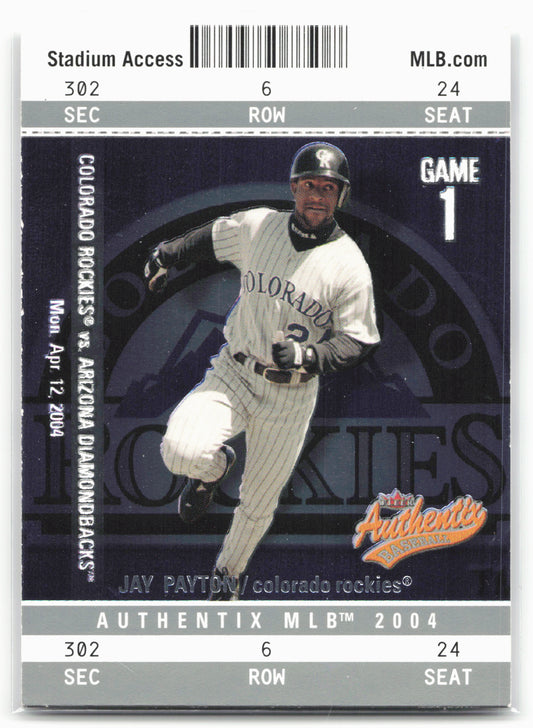2004 Fleer Authentix #43 Jay Payton