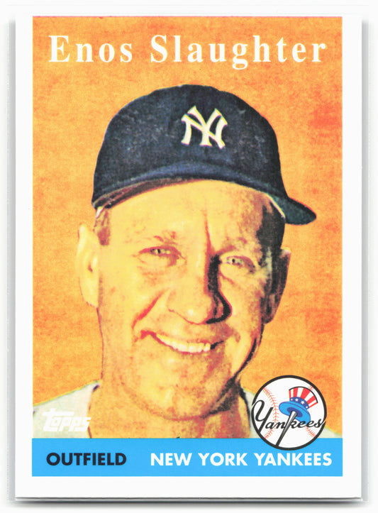 2010 Topps New York Yankees 27 World Series Championships #YC18 Enos Slaughter