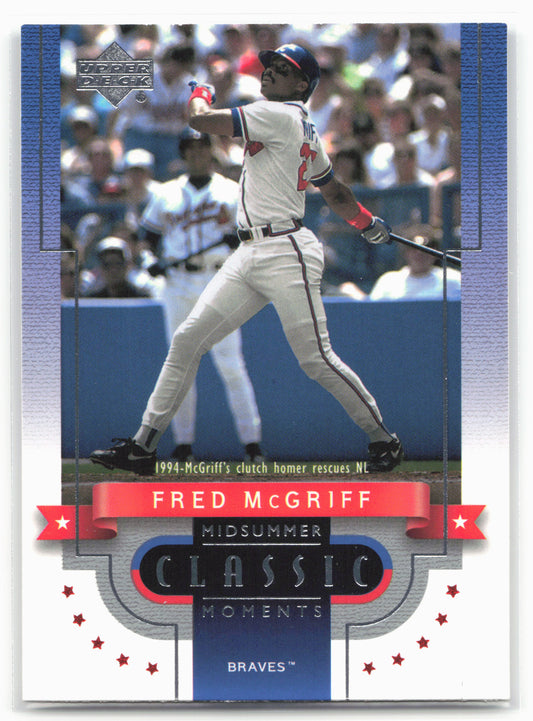 2001 Upper Deck #CM11 Fred McGriff Midsummer Classic Moments