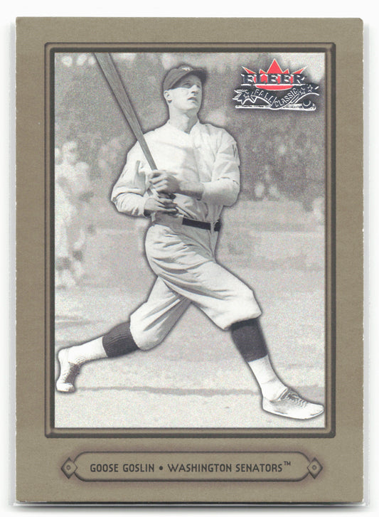2002 Fleer Fall Classic #87 Goose Goslin Senators