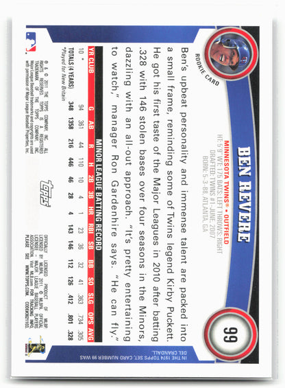 2011 Topps #99 Ben Revere