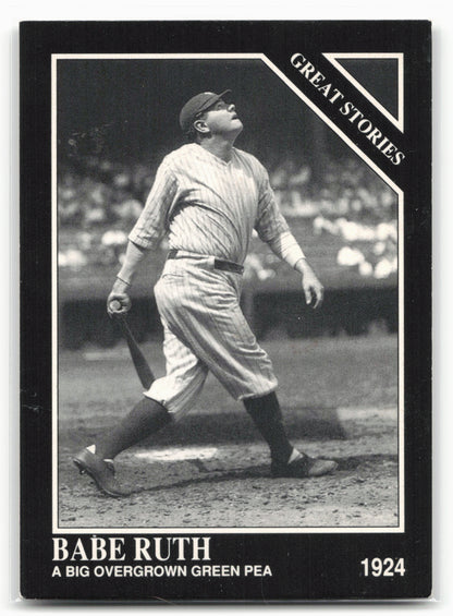 1992 Conlon Collection TSN #426 Babe Ruth "HALL OF FAME" Banner on Front