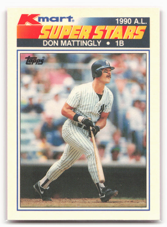 1990 Topps Kmart Super Stars #17 Don Mattingly