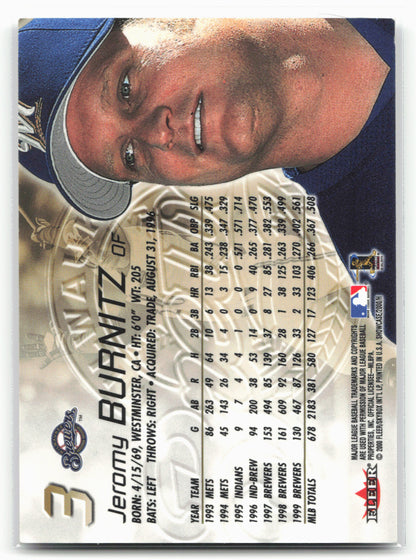 2000 Fleer Showcase #3 Jeromy Burnitz