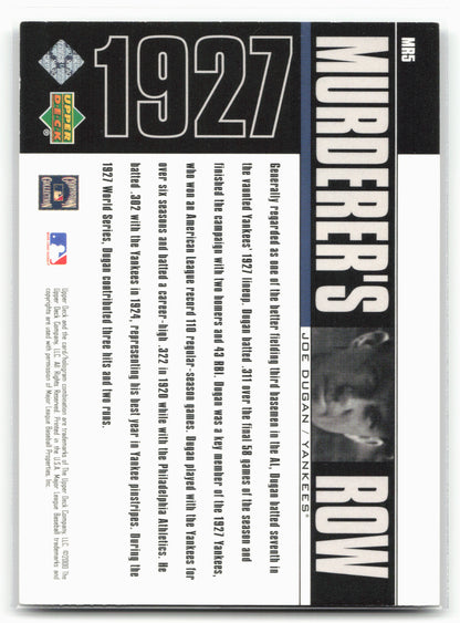 2000 Upper Deck Yankees Legends #MR5 Joe Dugan Murderer's Row