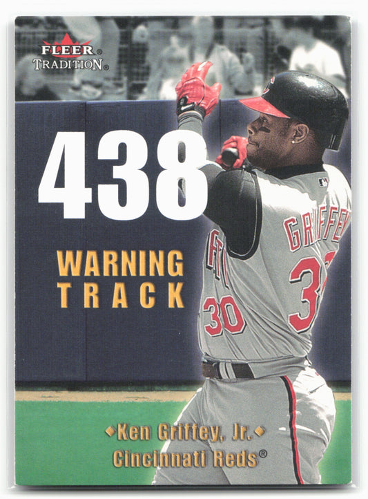 2001 Fleer Tradition #8 WT Ken Griffey, Jr. Warning Track