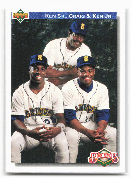 1992 Upper Deck #85 Ken Sr., Craig &amp; Ken Jr.