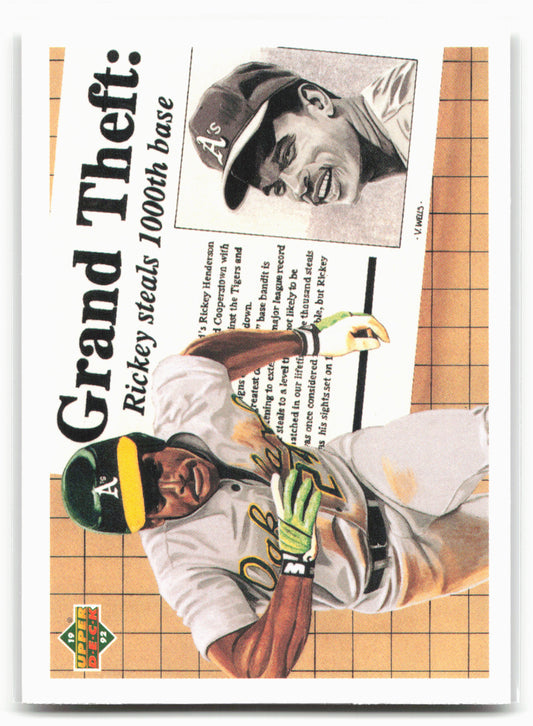 1992 Upper Deck #782 Rickey Henderson 21927
