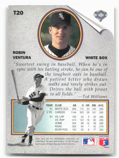1992 Upper Deck #T20 Robin Ventura Ted Williams' Best