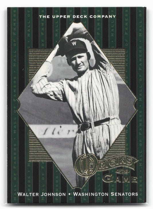 2001 Upper Deck Hall of Famers #55 Walter Johnson
