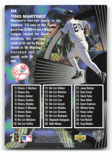 
1998 Upper Deck #244 Tino Martinez