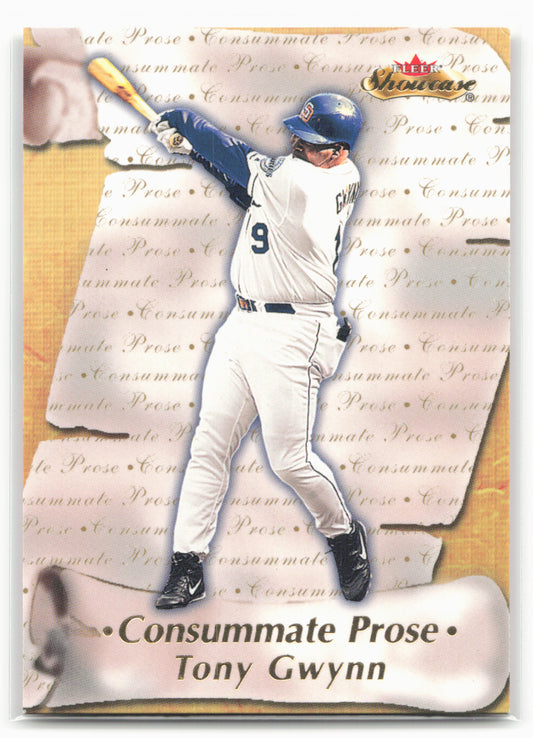 2000 Fleer Showcase #6CP Tony Gwynn Consummate Prose