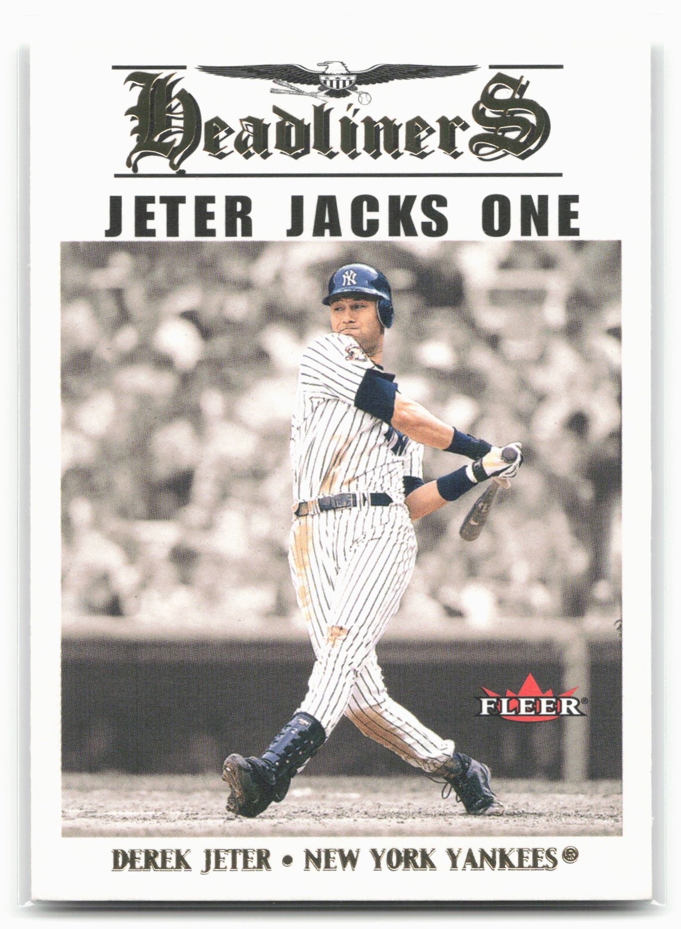 2002 Fleer #7 HL Derek Jeter Headliners