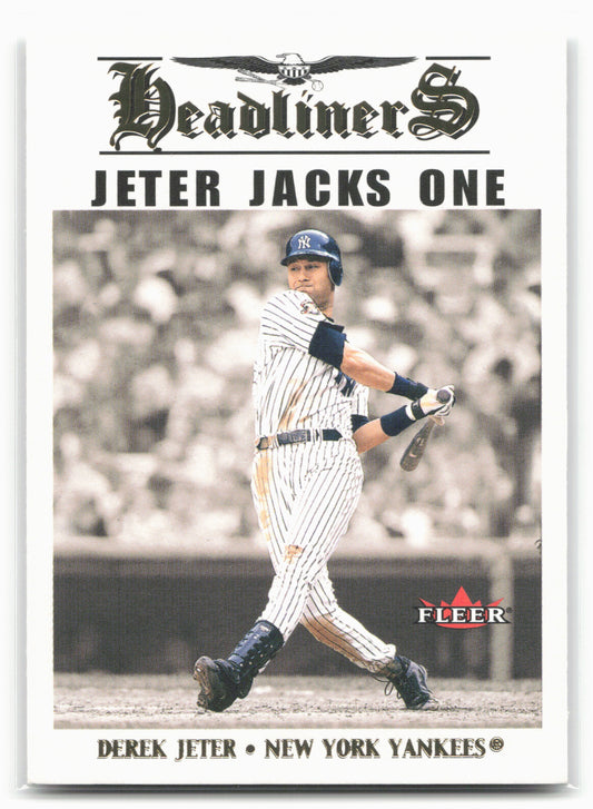 2002 Fleer #7 HL Derek Jeter Headliners