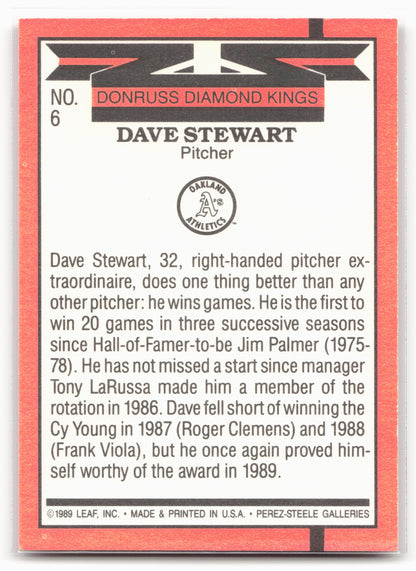 1990 Donruss #6 Dave Stewart