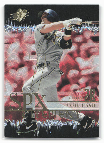 2000 SPx #XC20 Craig Biggio SPxcitement