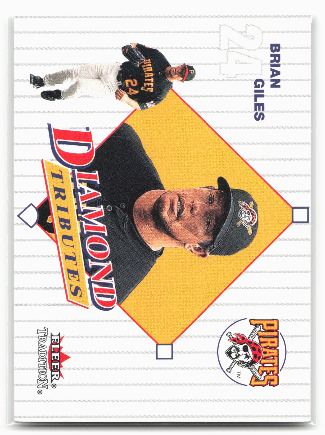 2001 Fleer Tradition #19 DT Brian Giles Diamond Tributes