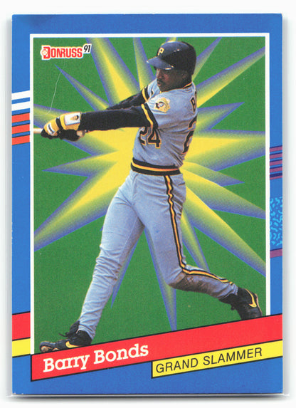 1991 Donruss #5b Barry Bonds Grand Slammers Different Border