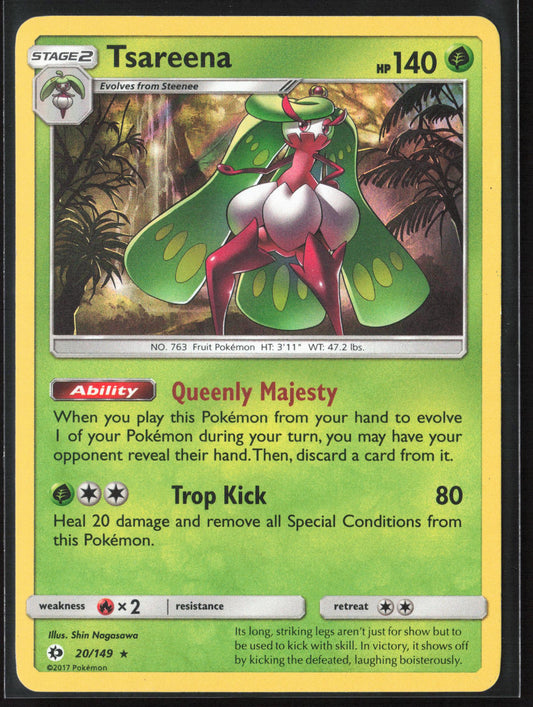 SM Base Set #20/149 Tsareena Holo 22203