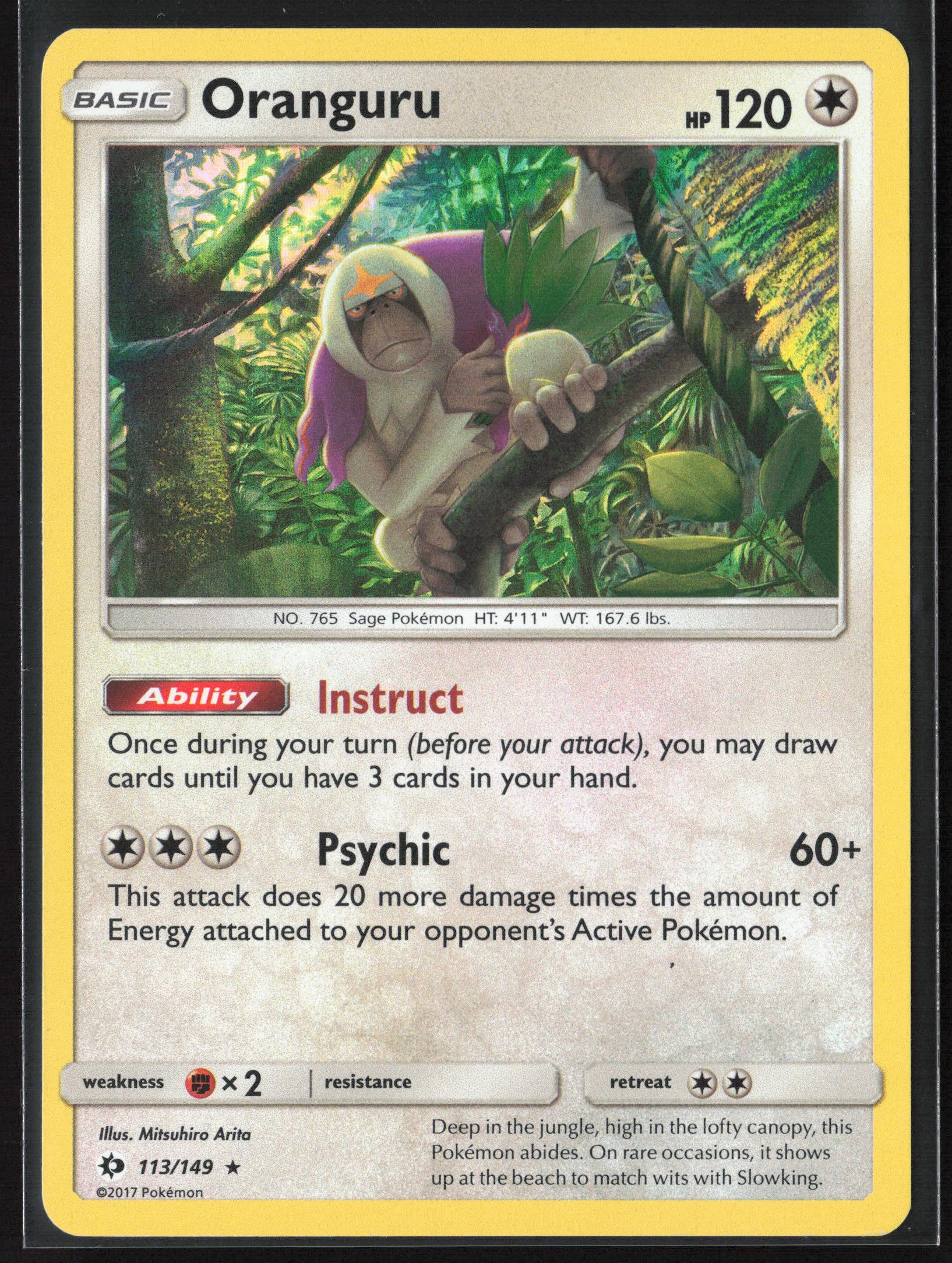 SM Base Set #113/149 Oranguru Holo 22205