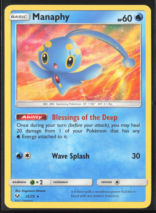 Shining Legends #25/73 Manaphy Holo 22209