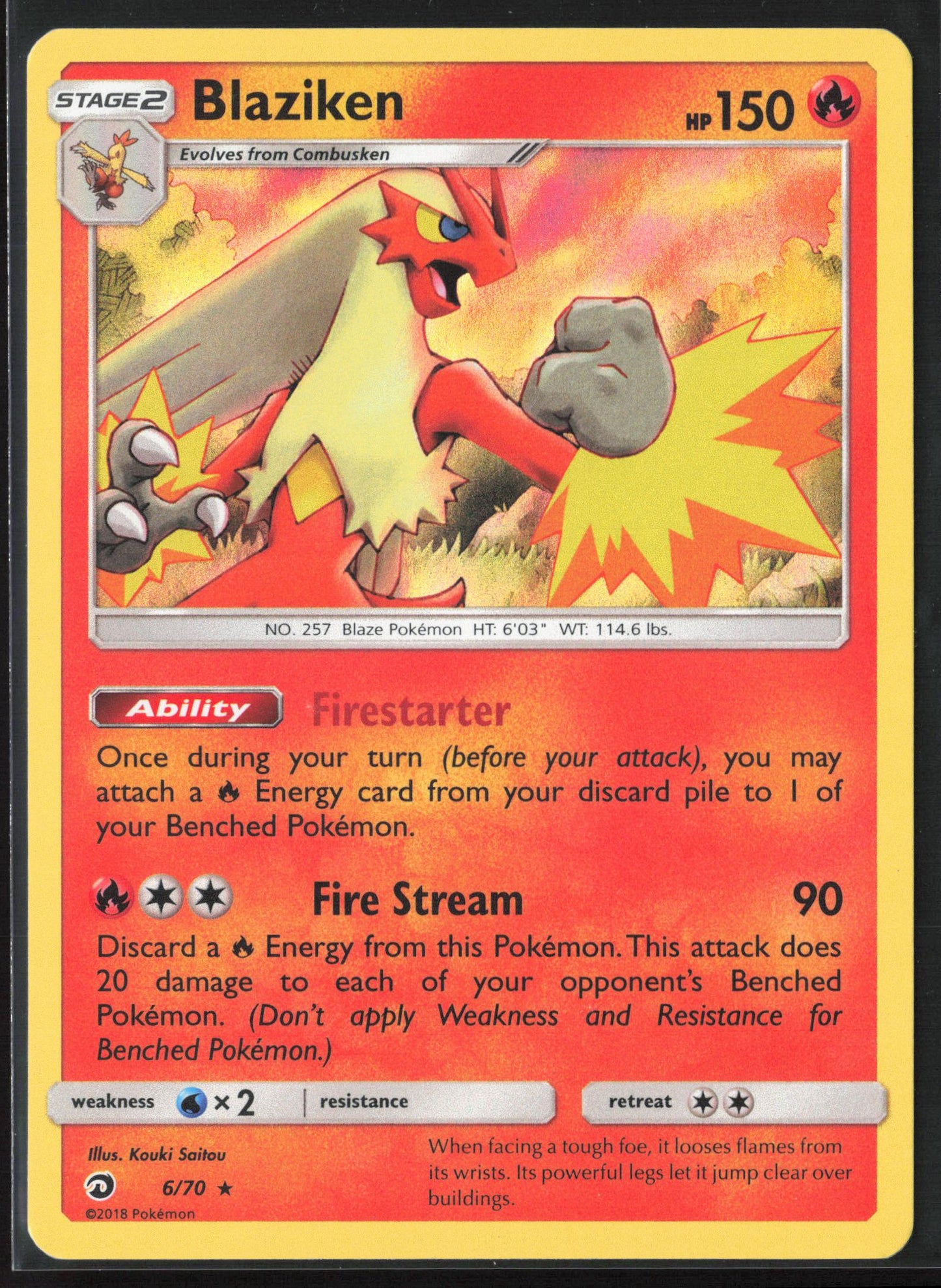 Dragon Majesty #6/70 Blaziken Holo 22215