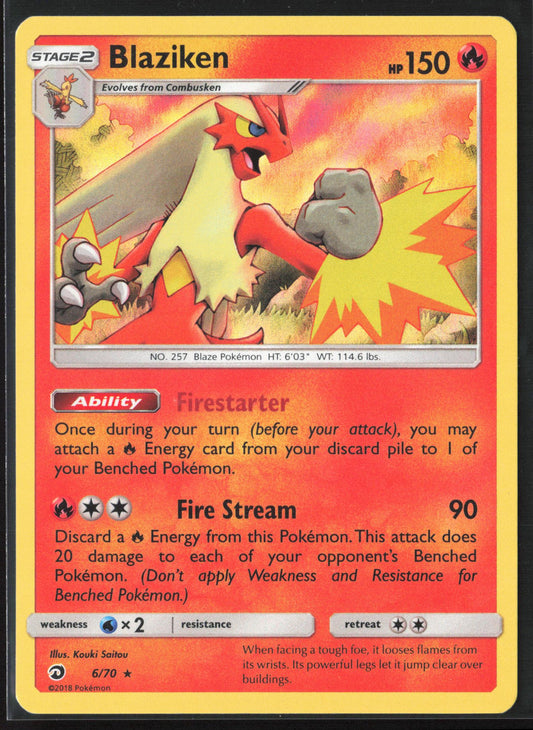 Dragon Majesty #6/70 Blaziken Holo 22215