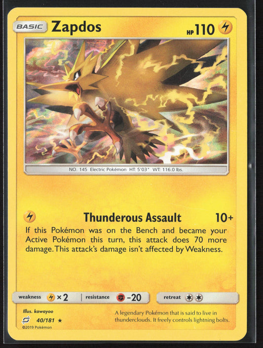 SM - Team Up #40/181 Zapdos Holo 22221