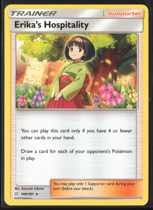 SM - Team Up #140/181 Erika's Hospitality Holo 22224