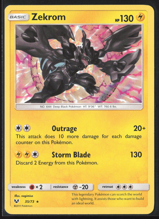 Shining Legends #35/73 Zekrom Holo 22227