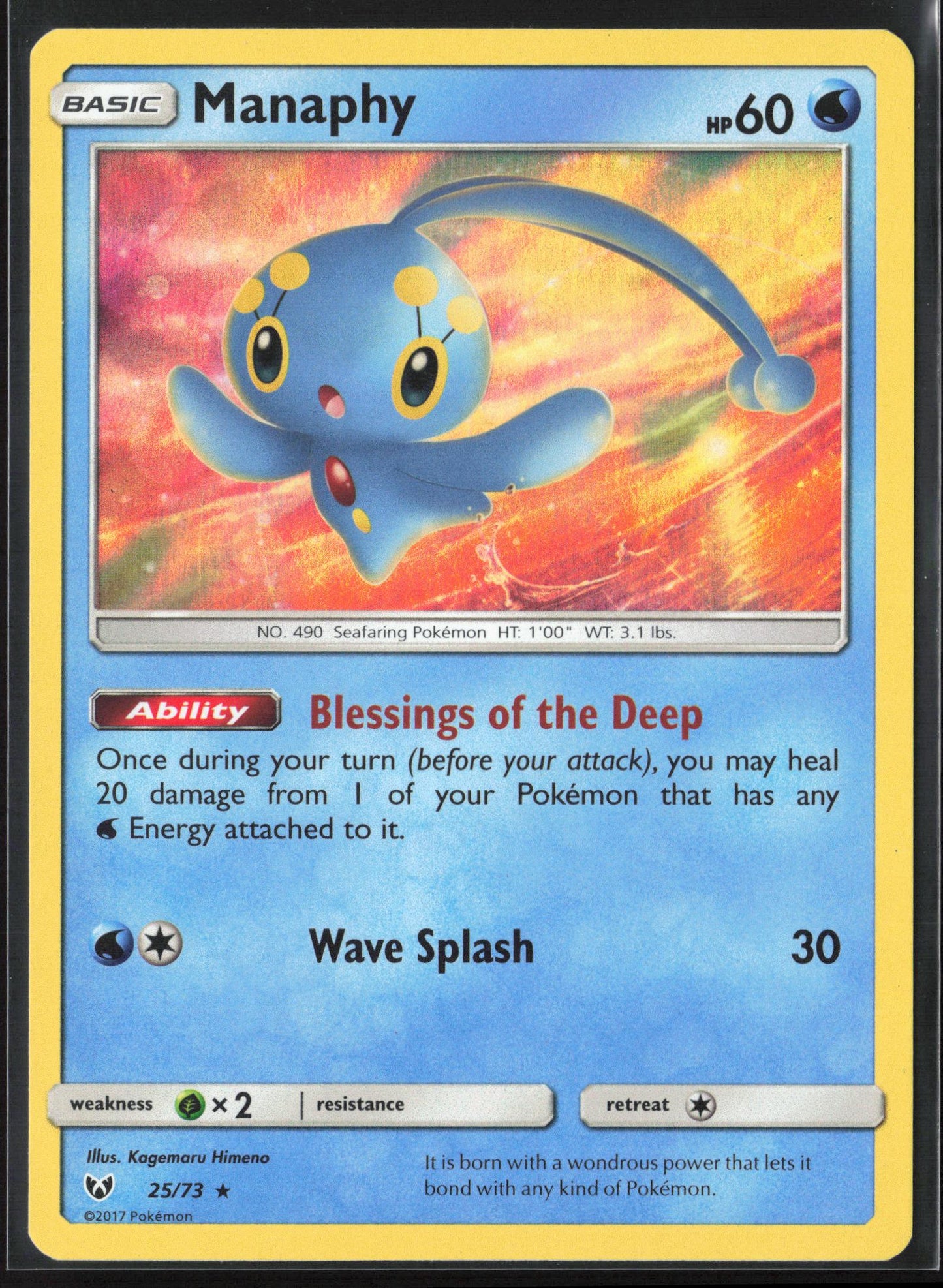 Shining Legends #25/73 Manaphy Holo 22232