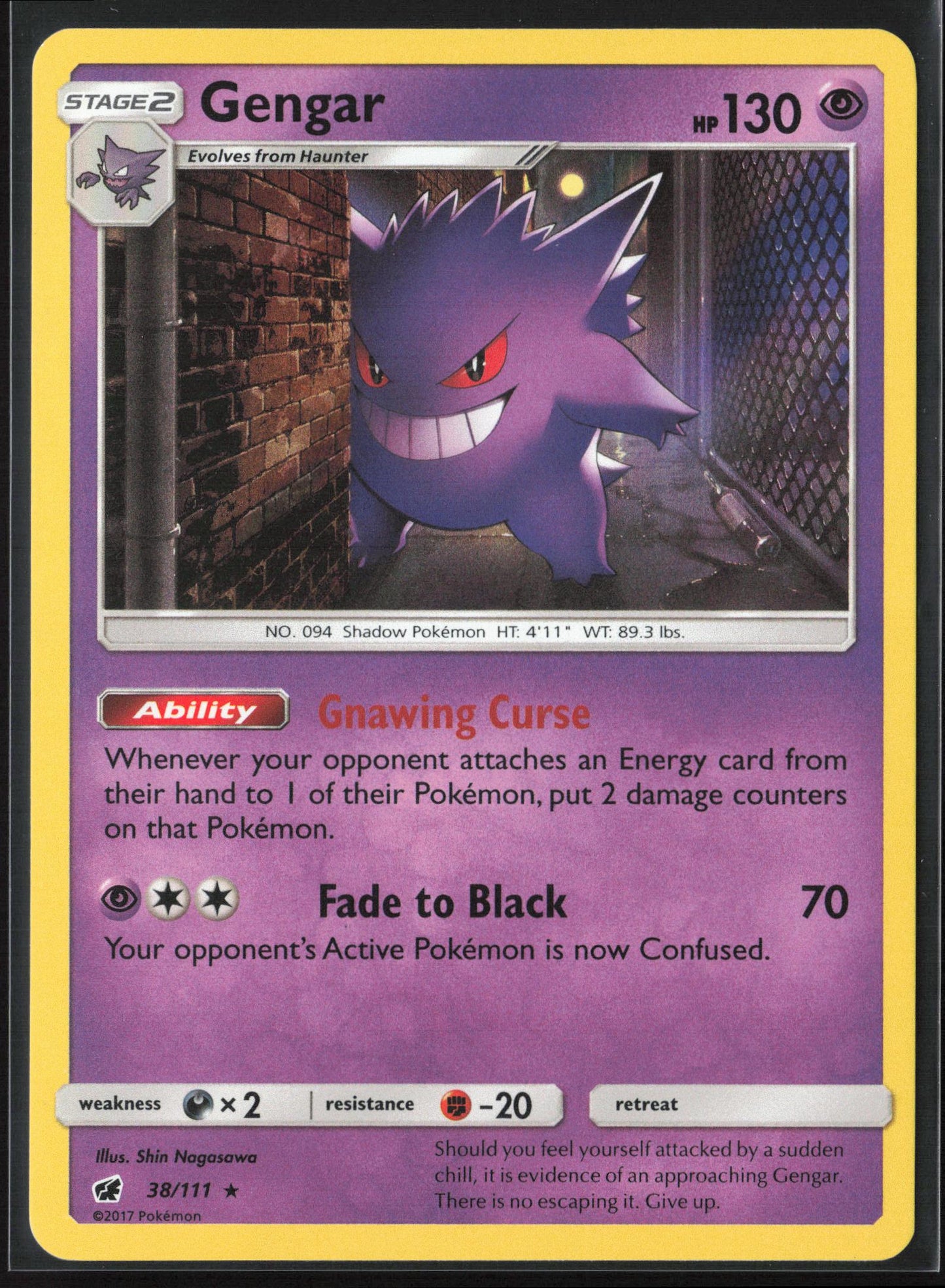 SM - Crimson Invasion #38/111 Gengar Holo 22233
