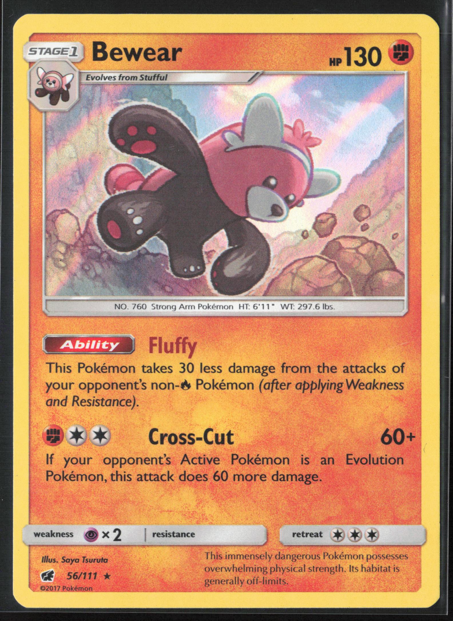 SM - Crimson Invasion #56/111 Bewear Holo 22236