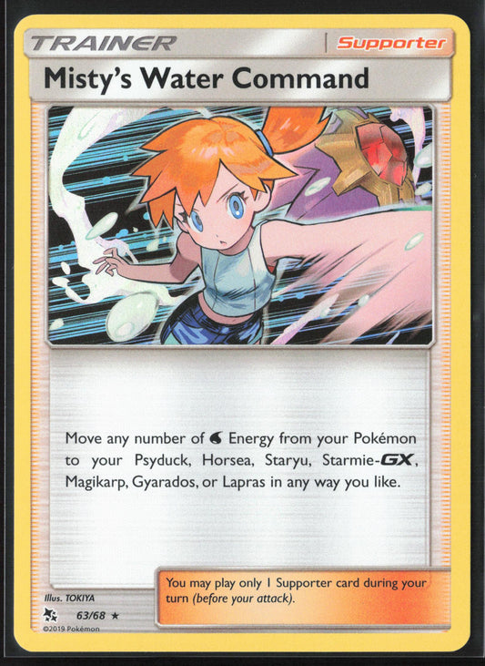 Hidden Fates #63/68 Misty's Water Command Holo 22239
