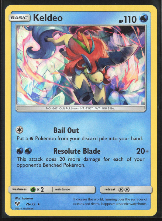 Shining Legends #26/73 Keldeo Holo 22240
