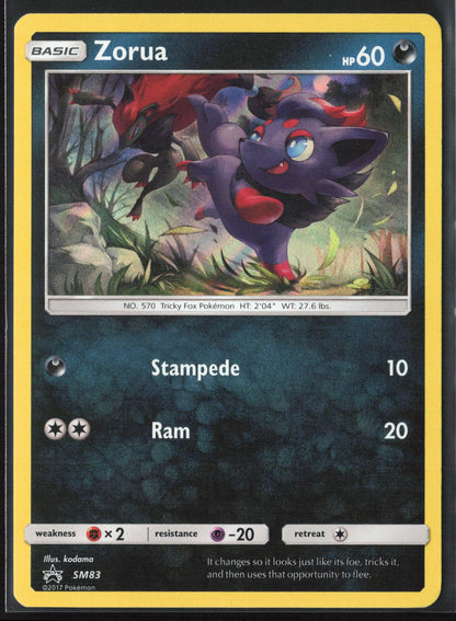 SM Promos #SM83 Zorua Holo 22256