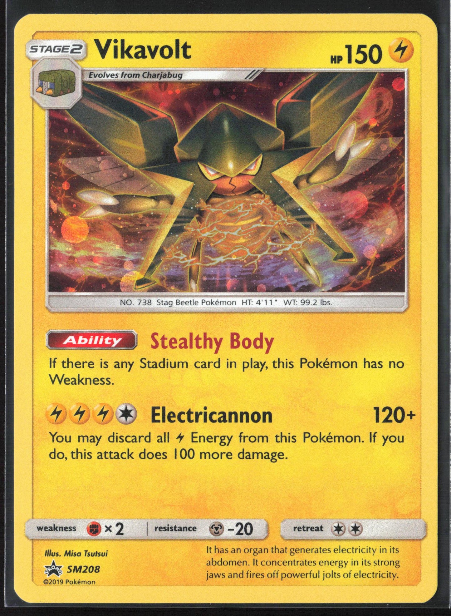 SM Promos #SM208 Vikavolt Holo 22257