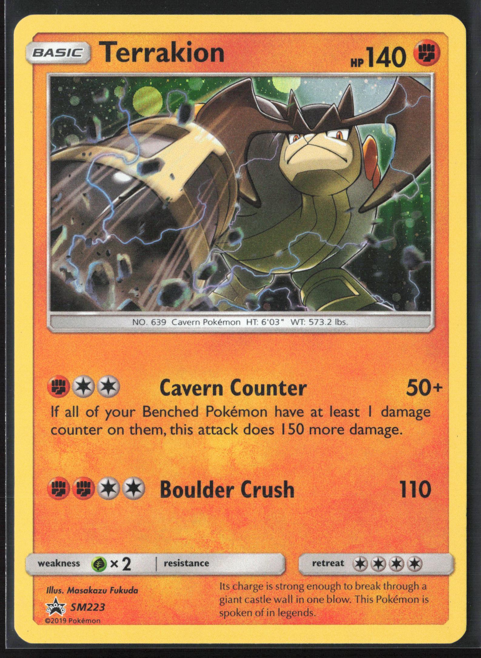 SM Promos #SM223 Terrakion Holo 22258