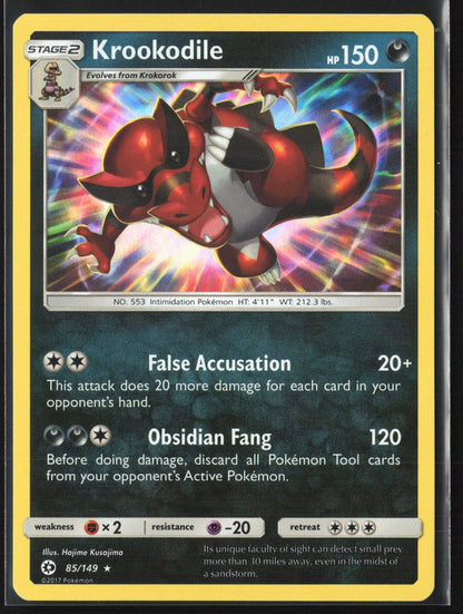 SM Base Set #85/149 Krookodile Holo 22262
